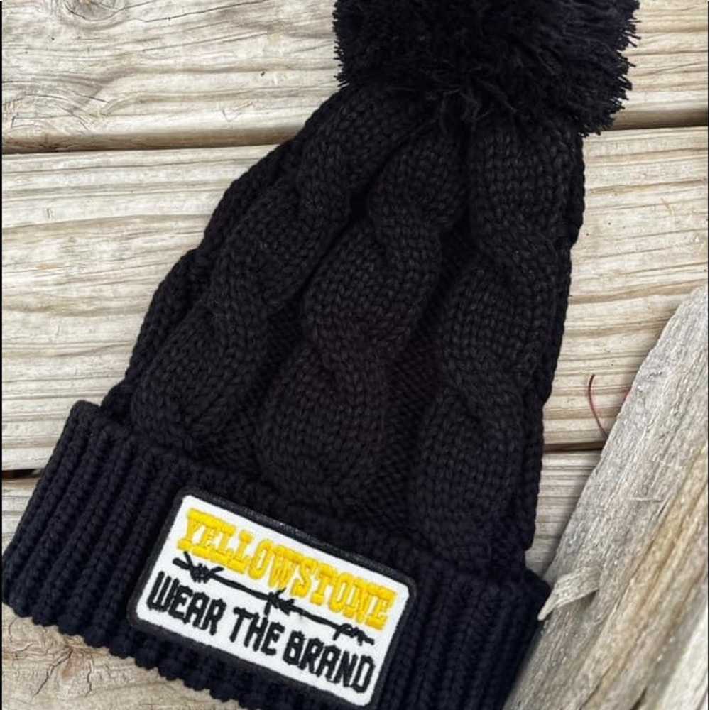 Wear The Brand Yellowstone Women’s Black Beanie